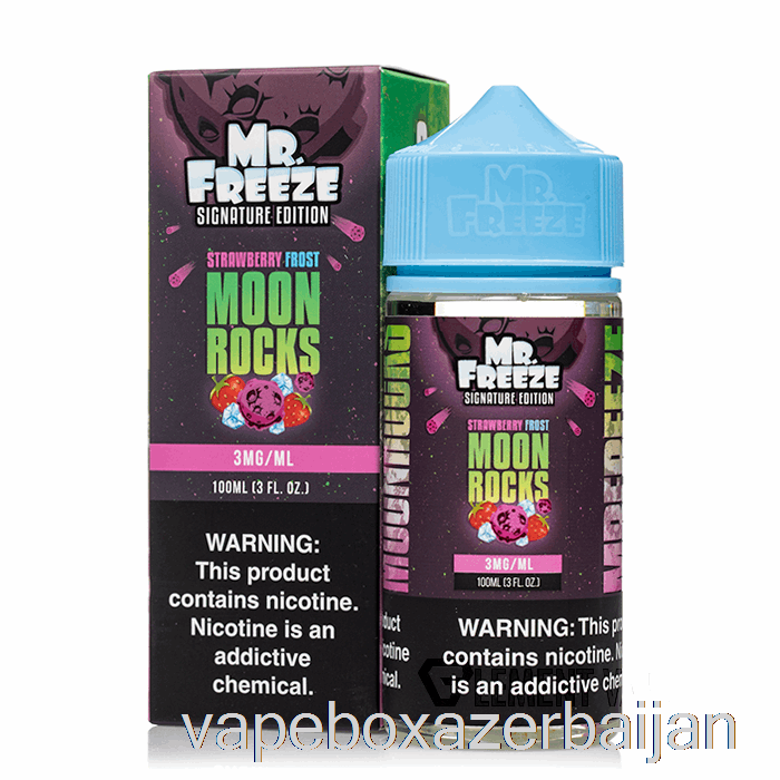 Vape Box Azerbaijan Moonrocks - Strawberry Frost - Mr Freeze - 100mL 0mg